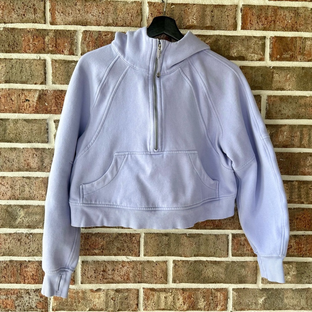 Scuba Oversized Half-Zip Hoodie (Crop)